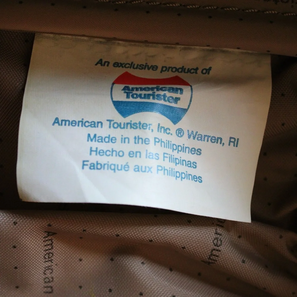 American Tourister Vintage Gray Travel Bag Large